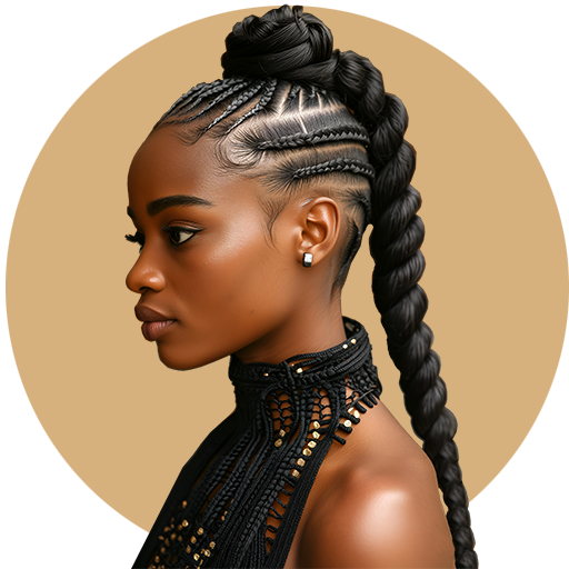 Braided ponytail