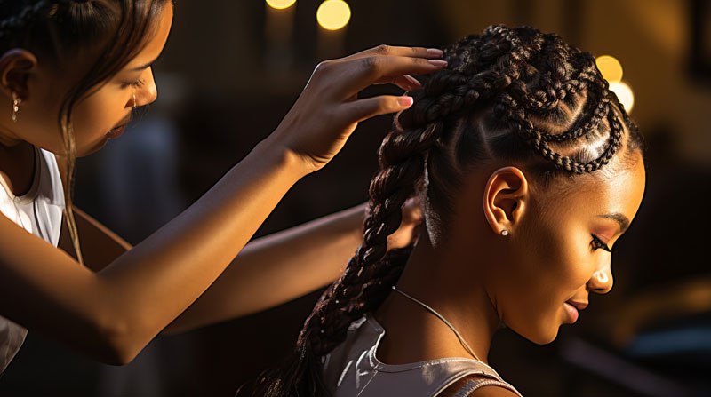 African braids hair school