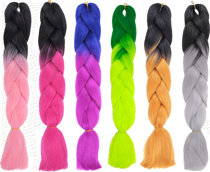 Braiding hair colors