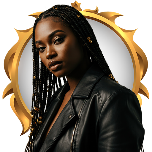 African braids with beads