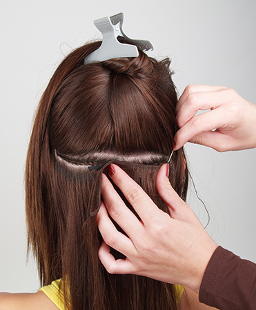 Sew-in hair extensions