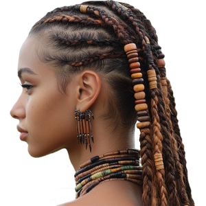 Braids with beads