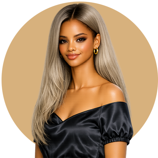 Ash blonde hair