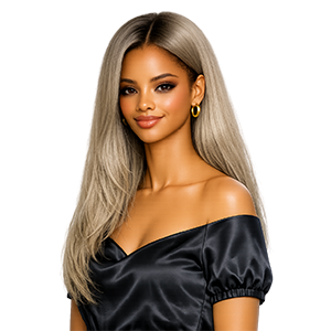 Ash blonde hair