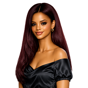 Burgundy hair