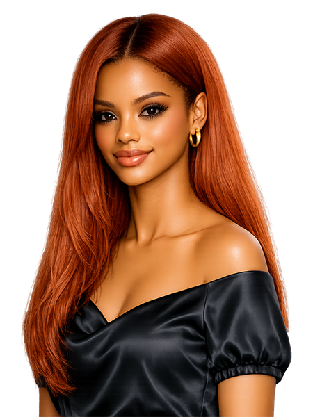 Copper red hair