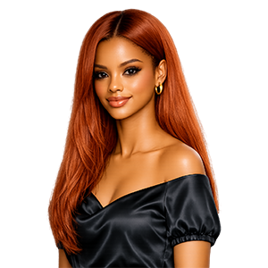 Copper red hair