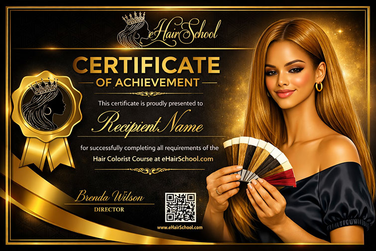 Hair colorist certificate