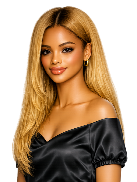 Honey blonde hair