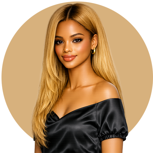 Honey blonde hair