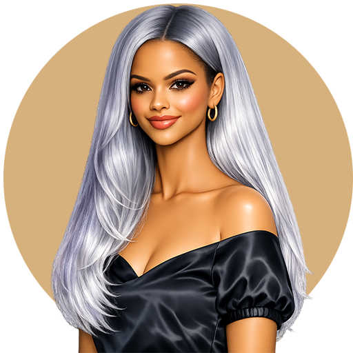 Starlight silver melt hair