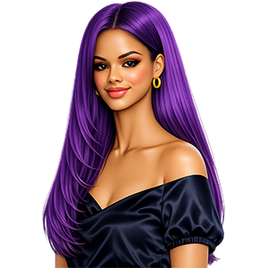 Purple hair